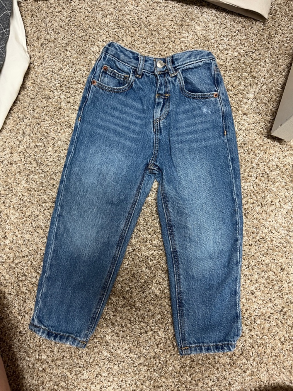 Zara Indigo Kids' Relaxed Denim Jeans